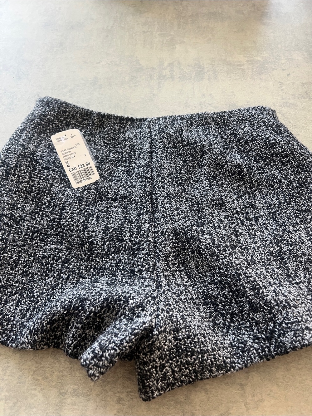 Forever 21 Black & White Tweed High-Waist Shorts - Picture 4 of 4